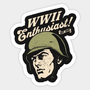 World War 2 Enthusiast Sticker